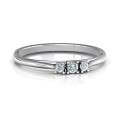 Trinity Ring on Classic Band Trinity Ring on Classic Band three-stone promise ring