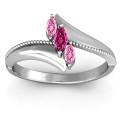 Trois Marquise and Studded Ring Trois Marquise and Studded Ring product image