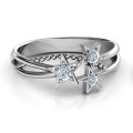 Twinkling Starlight Ring Twinkling Starlight Ring with three round stone settings