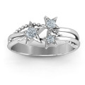 Twinkling Starlight Ring Twinkling Starlight Ring with three round stone settings