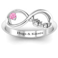 XOXO Infinity Ring XOXO Infinity Ring with round stone