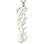 Solid White Gold 18ct Personalised Vertical Carrie Style Name Necklace