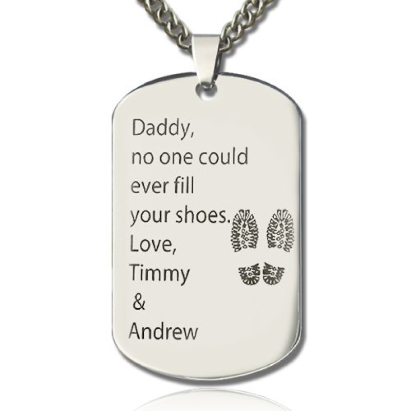 Personalised Dog Tag Name Necklace Personalised dog tag name necklace