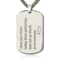 Love Song Dog Tag Name Necklace Love Song personalised dog tag name necklace
