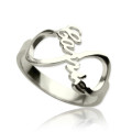 Personalised Infinity Nameplate Ring Personalised infinity nameplate ring with custom name design