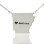 Custom AR State USA Map Necklace With Heart Name Silver