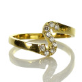 Custom Birthstone Initial Ring Custom birthstone initial ring product image