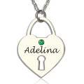 Personalised Heart Keepsake Pendant with Name Personalised heart keepsake pendant with engraved name