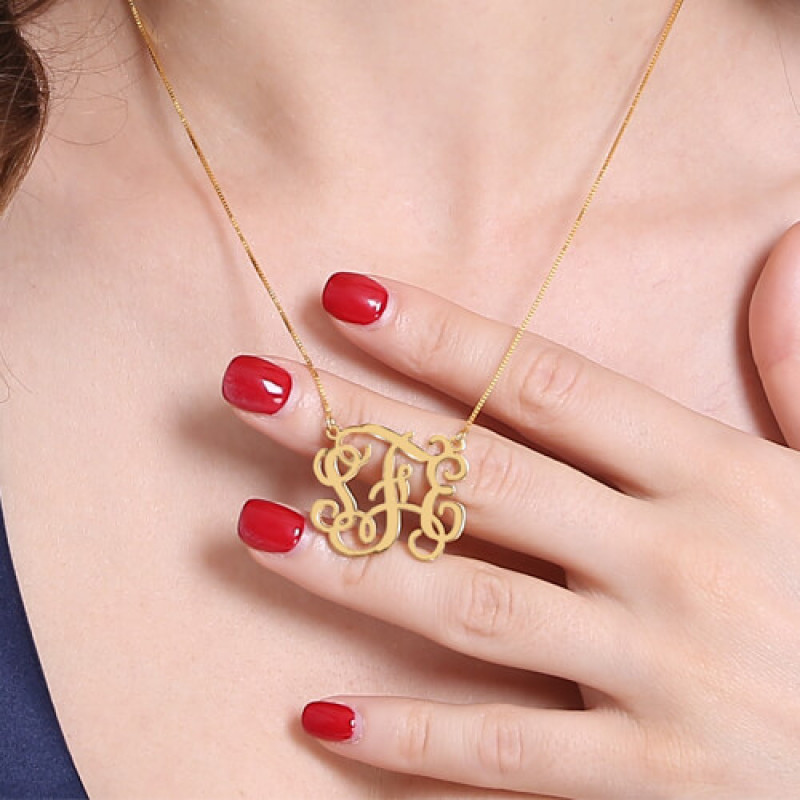 Personalised Monogram Necklace Personalised monogram necklace product image