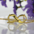 Personalised Infinity Name Necklace Personalised infinity symbol necklace with engraved name