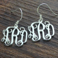 Personalised monogram earrings product view