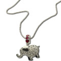 Personalised elephant charm name necklace product view