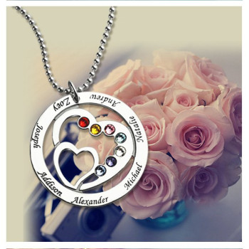 Grandma Family Tree Names Necklace
