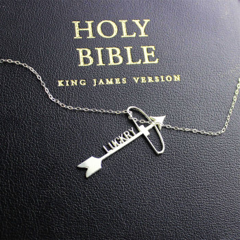 Silver Arrow Cross Name Necklaces Pendant Necklace Silver Arrow Cross Name Necklaces Pendant Necklace