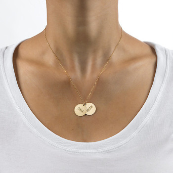 18ct Gold Mum Jewellery - Multi Disc Necklace 18ct Gold Mum Jewellery - Multi Disc Necklace