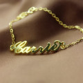 18K Gold Name Bracelet 18k gold personalised name bracelet