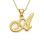 18ct Gold-Plated Initials Pendant With Any Letter	