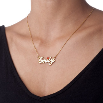 18ct Gold-Plated Swarovski Crystal Name Necklace 18ct Gold-Plated Swarovski Crystal Name Necklace