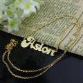 18ct Gold Plated Name Necklace 18ct gold plated personalised name necklace