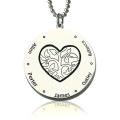 Engraved Family Tree Necklace Personalised family tree necklace with engraved names