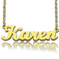 Gold-Plated 925 Silver Karen Style Name Necklace Gold-plated Karen style personalised name necklace