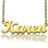 Gold Plated 925 Silver Karen Style Name Necklace
