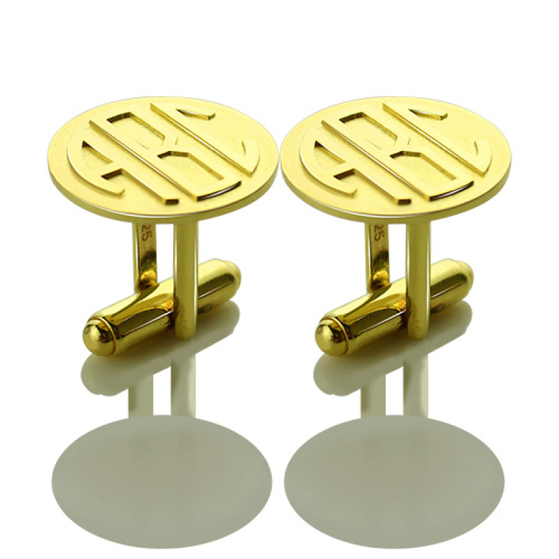 Men's Monogram Initial Cufflinks Personalised men's monogram initial cufflinks