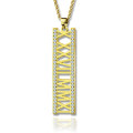18ct Gold Plated Roman Numeral Birthstone Necklace 18ct gold plated Roman numeral birthstone necklace