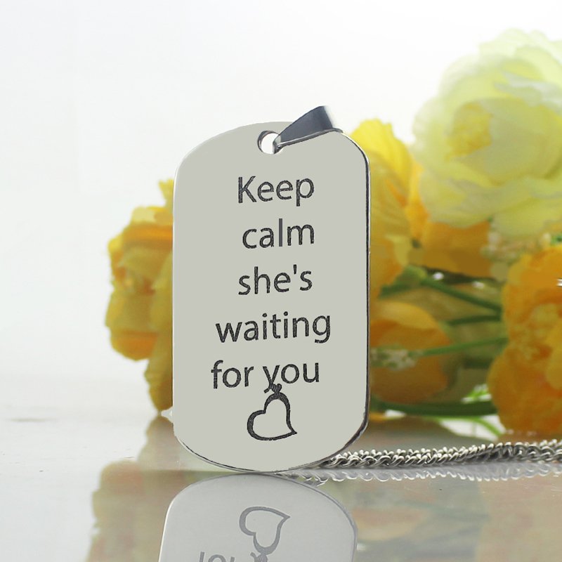 Personalised Dog Tag Necklaces Personalised his and hers dog tag necklaces product image