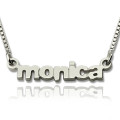 My Tiny Name Necklace Custom Sterling Silver Custom tiny lowercase name necklace