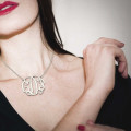 Personalised Taylor Swift monogram necklace gallery image