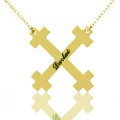 Julian Cross Name Necklace Personalised Julian cross name necklace