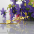 Personalised Arrow Cross Name Necklace Personalised arrow cross name necklace pendant
