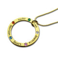 Family Circle Names Necklace for Mother in Gold Family Circle Names Necklace for Mother product image