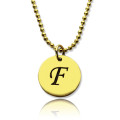 Personalised Initial Charm Disc Necklace Personalised initial charm disc necklace product image