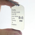 Personalised Dog Tag Name Necklace Personalised dog tag name necklace product image