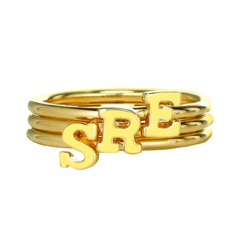 Custom Midi Initial Letter Ring Custom midi initial letter ring product image