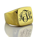 Custom Monogram Signet Ring View Custom monogram signet ring product view