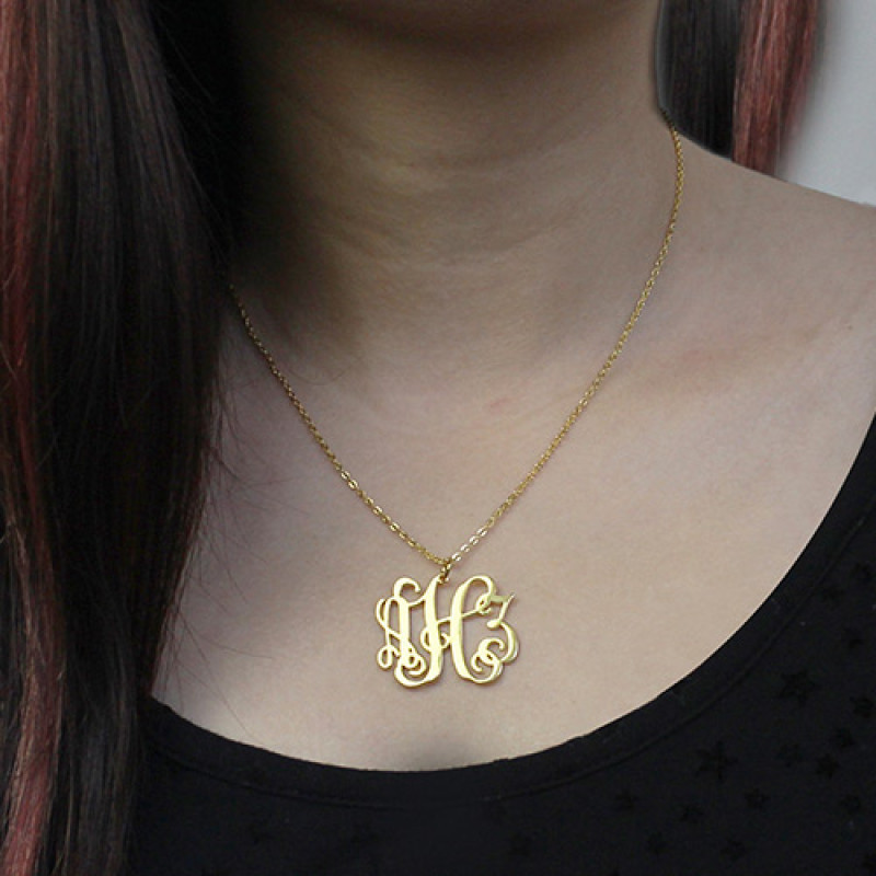 Taylor Swift monogram necklace product view