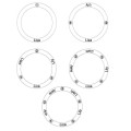 Family Circle Names Necklace for Mother in Gold Personalised family circle names necklace product image