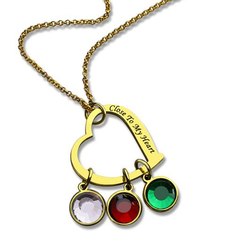 Personalised Close to My Heart Necklace Detail Personalised Close to My Heart necklace detail