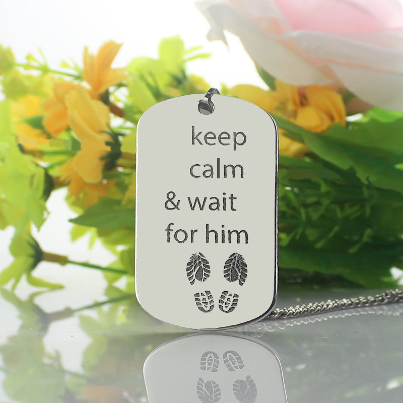 Personalised Dog Tag Necklace Detail Personalised his and hers dog tag necklaces detail image