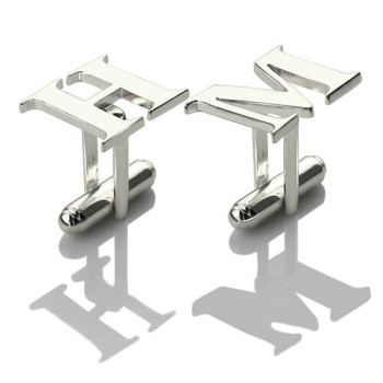 Best Designer Cufflinks with Initial Sterling Silver Best Designer Cufflinks with Initial Sterling Silver