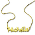 Handwriting Name Necklace 18ct Gold Plate Handwriting-style personalised name necklace product image