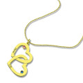 Personalised Heart in Heart Name Necklace View Personalised Heart in Heart name necklace product view