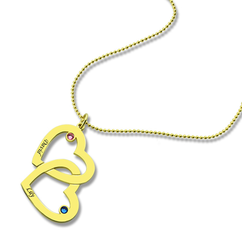 Personalised Heart in Heart Name Necklace View Personalised Heart in Heart name necklace product view