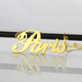Personalised Solid Gold Name Necklace Detail Solid gold personalised name necklace detail