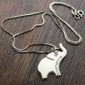 Engraved Elephant Necklace Detail Elephant name necklace detail