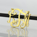 Cut-Out Taylor Swift Monogram Necklace 18ct Gold Plated Cut-out personalised monogram necklace with initial pendant