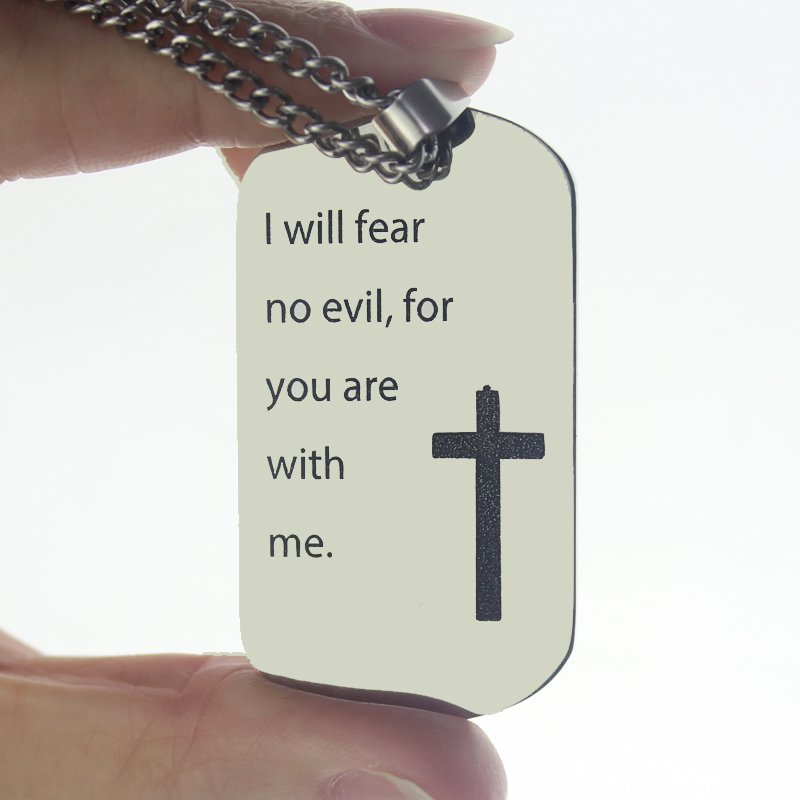 Military Dog Tag Name Necklace Detail Personalised military dog tag name necklace detail